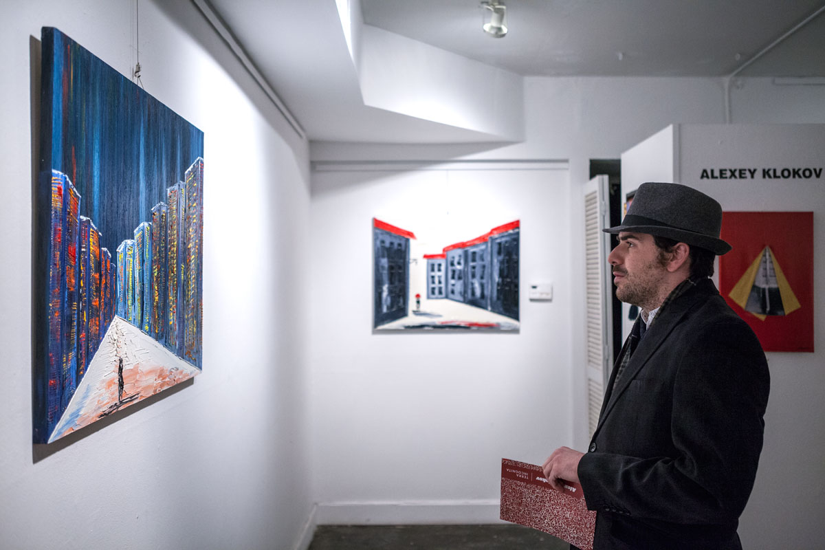 Artist Alexey Klokov exhibition. Photo courtesy: Mikhail Urubkov