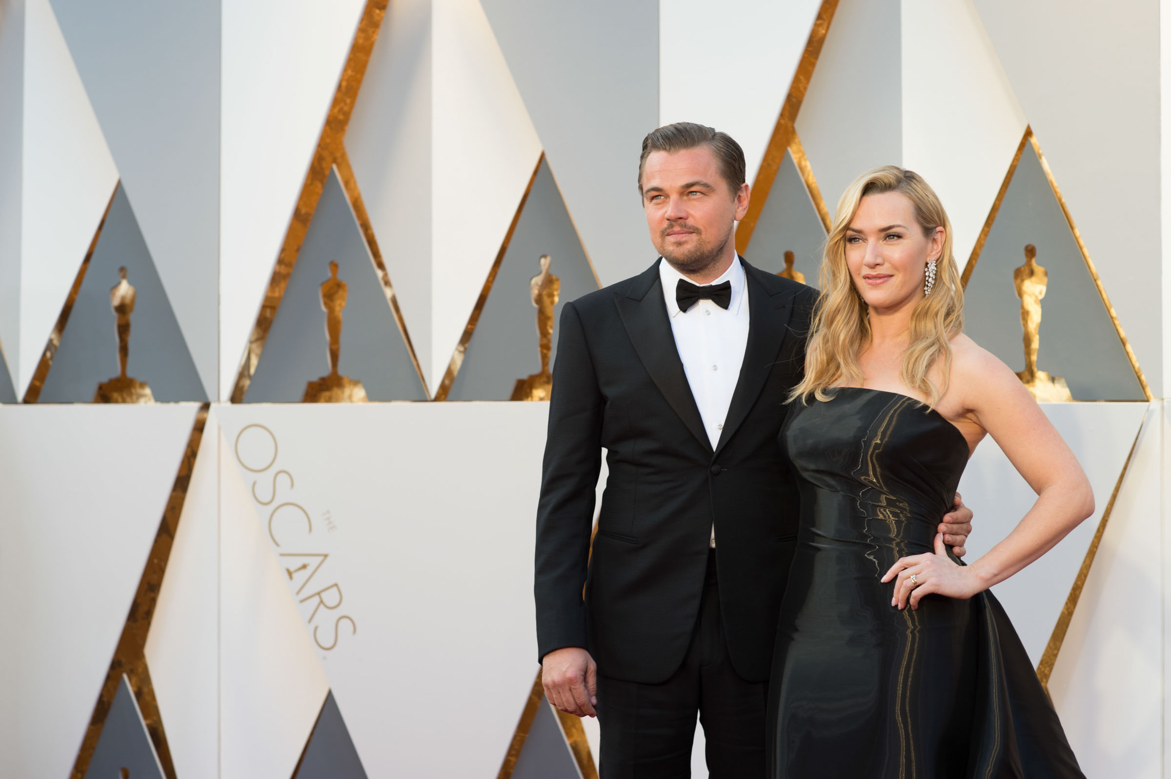 Oscar®-nominees Leonardo DiCaprio and Kate Winslet arrive at The 88th Oscars® at the Dolby® Theatre in Hollywood, CA on Sunday, February 28, 2016. Photo Credit: Aaron Poole / ©A.M.P.A.S.