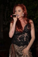 Former Pussycat Doll Carmit Bachar Performs at the Kiss The Monkeys’ Golden Gala